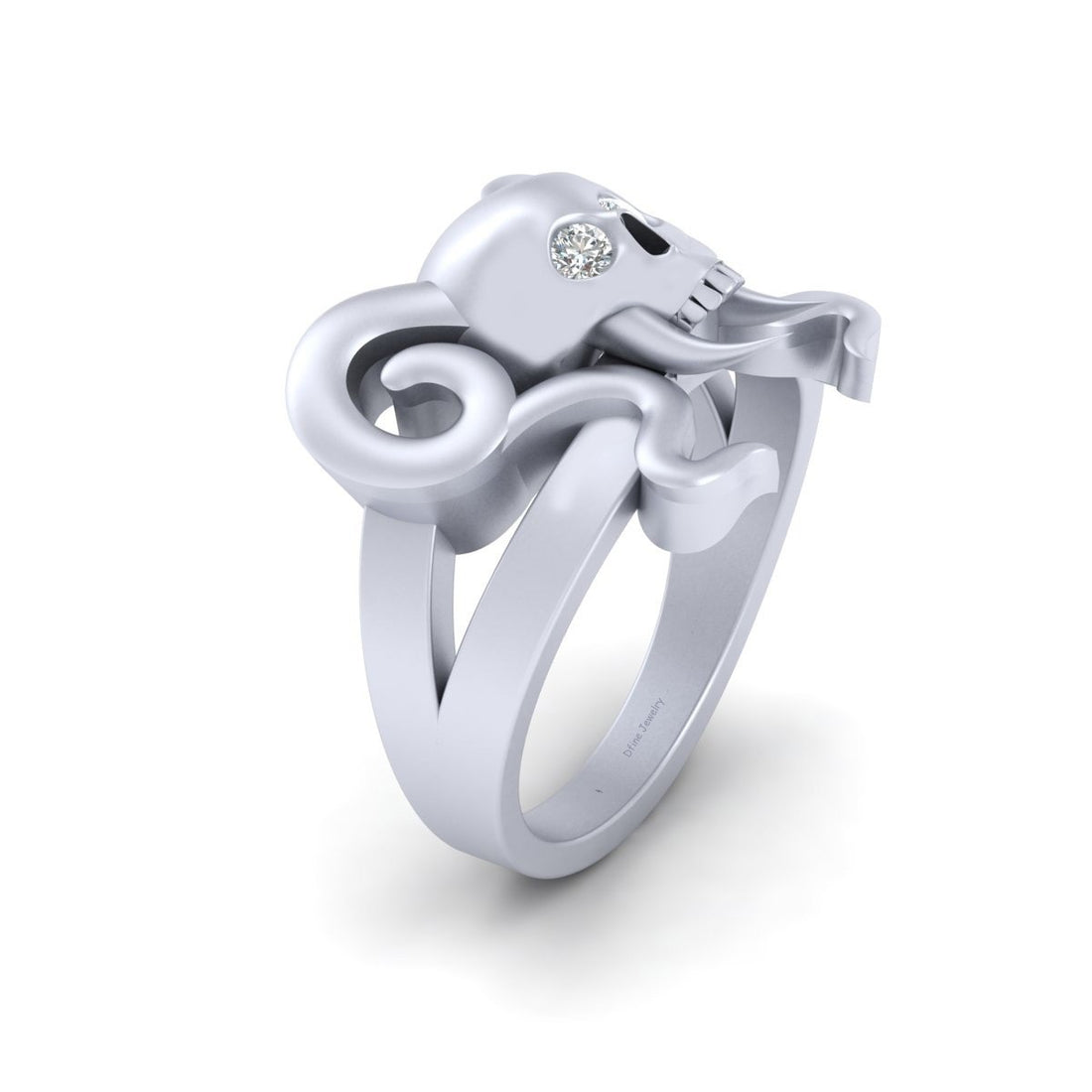 VAMPIRE SKULL ENGAGEMENT RING