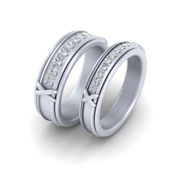 MATCHING DIAMOND WEDDING BANDS