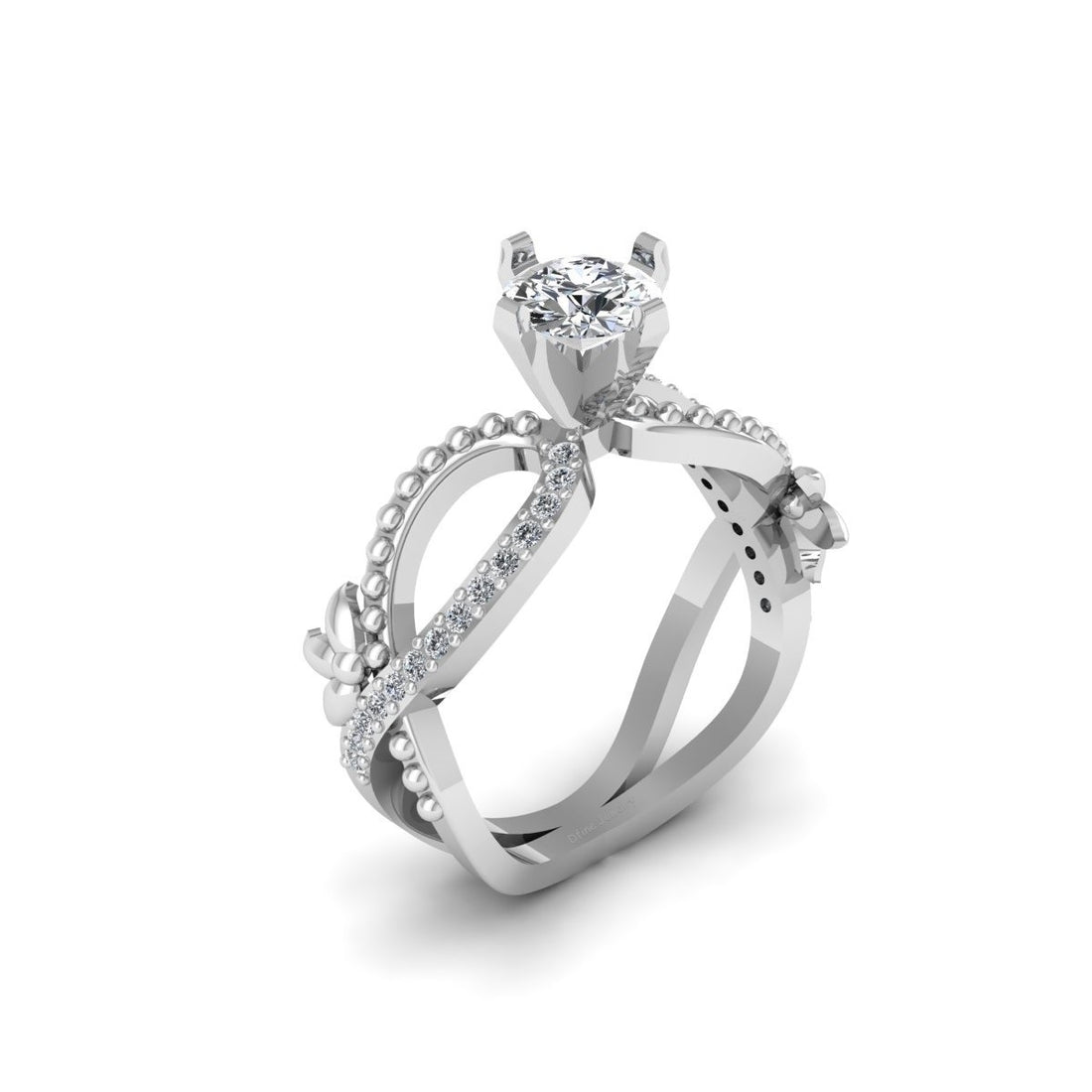 INFINITY MOISSANITE WEDDING RING