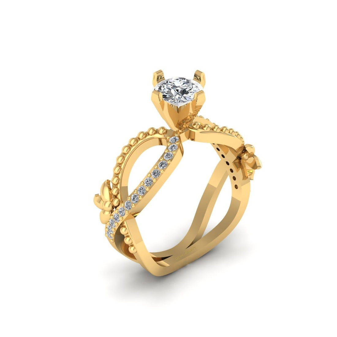 INFINITY MOISSANITE WEDDING RING