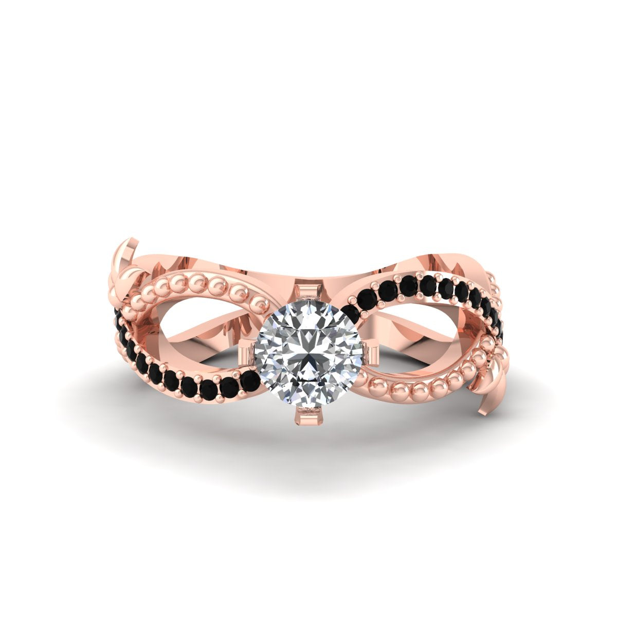 FLORAL ART NOUVEAU WEDDING RING