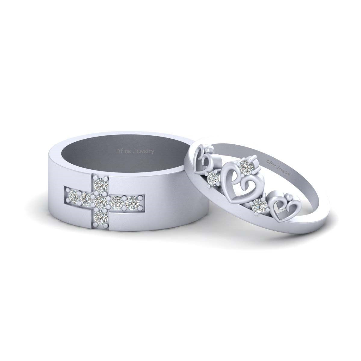 His Queen and Her King Couple Rings
