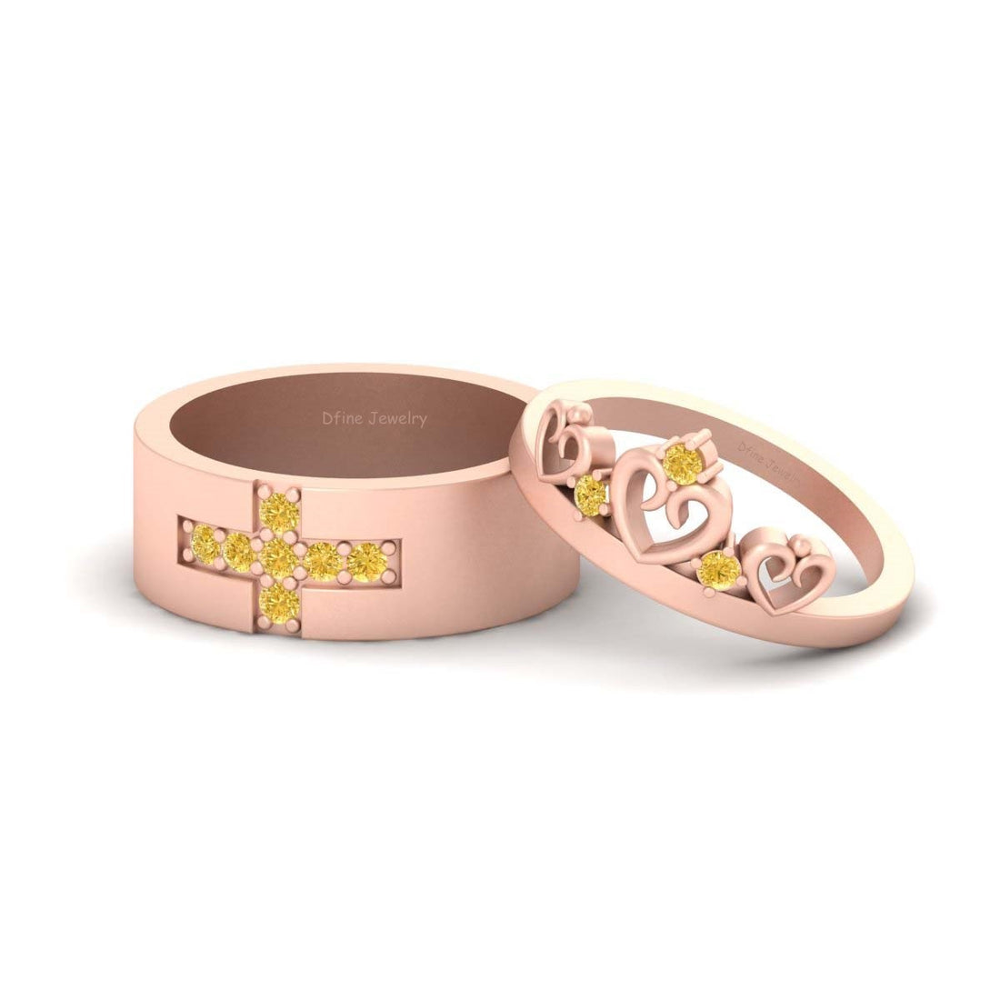 King and Queen Couple Rings