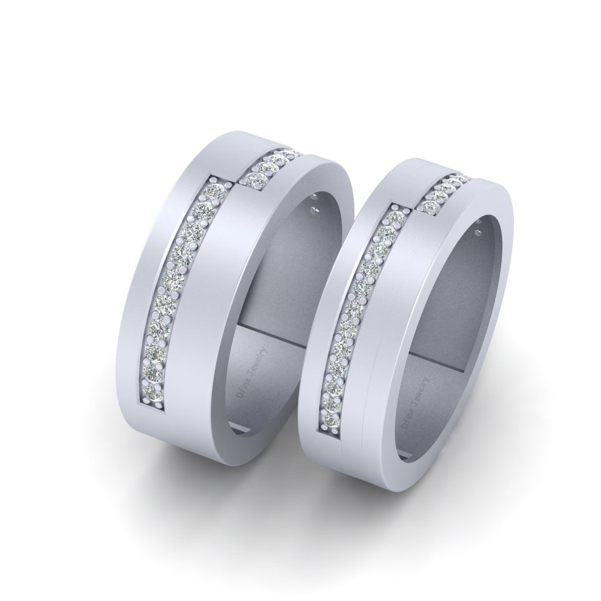0.45TCW Diamond Wedding Bands