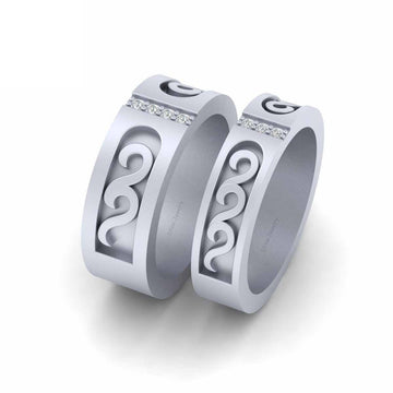 Diamond Wedding Bands Set