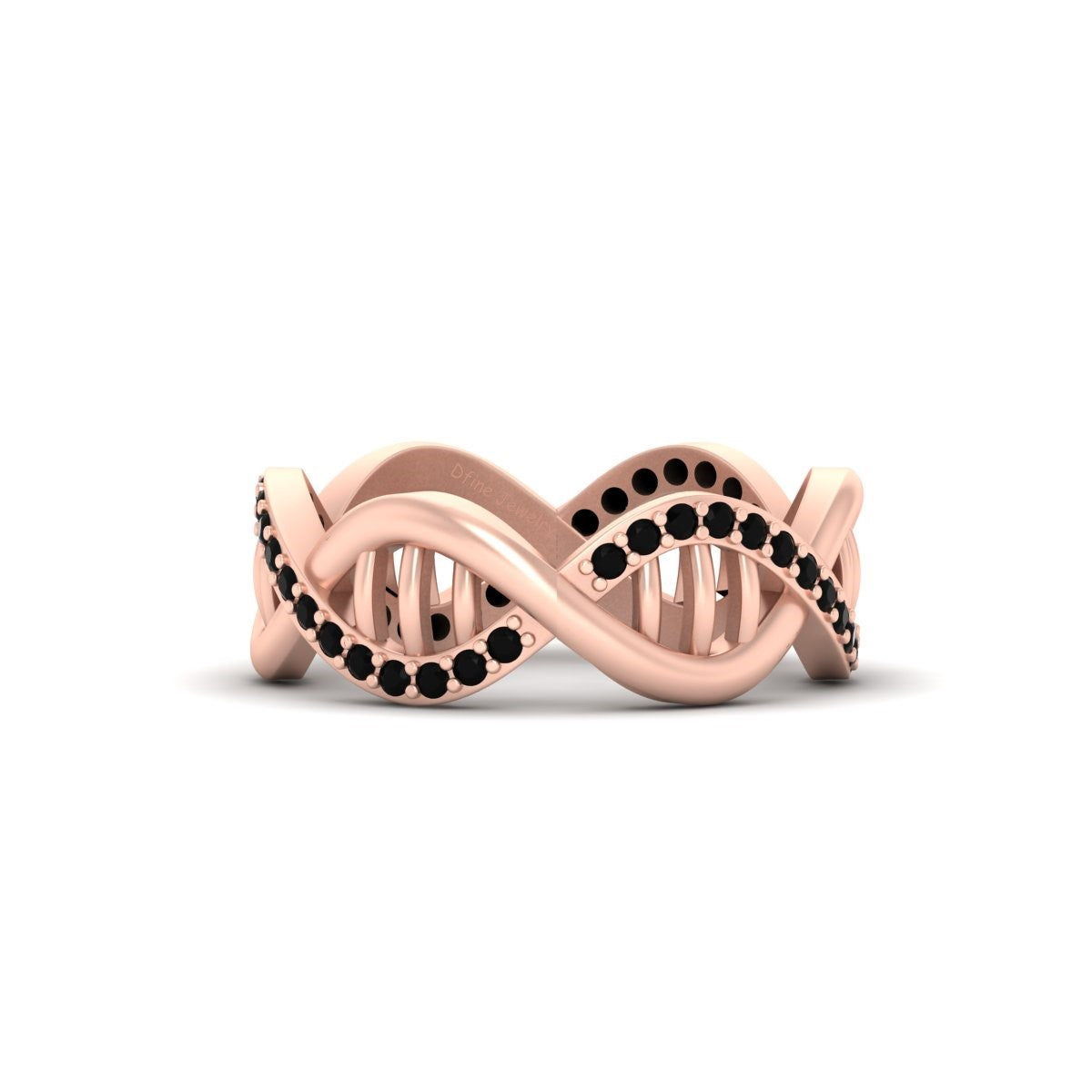 ROSE GOLD DNA ENGAGEMENT RING