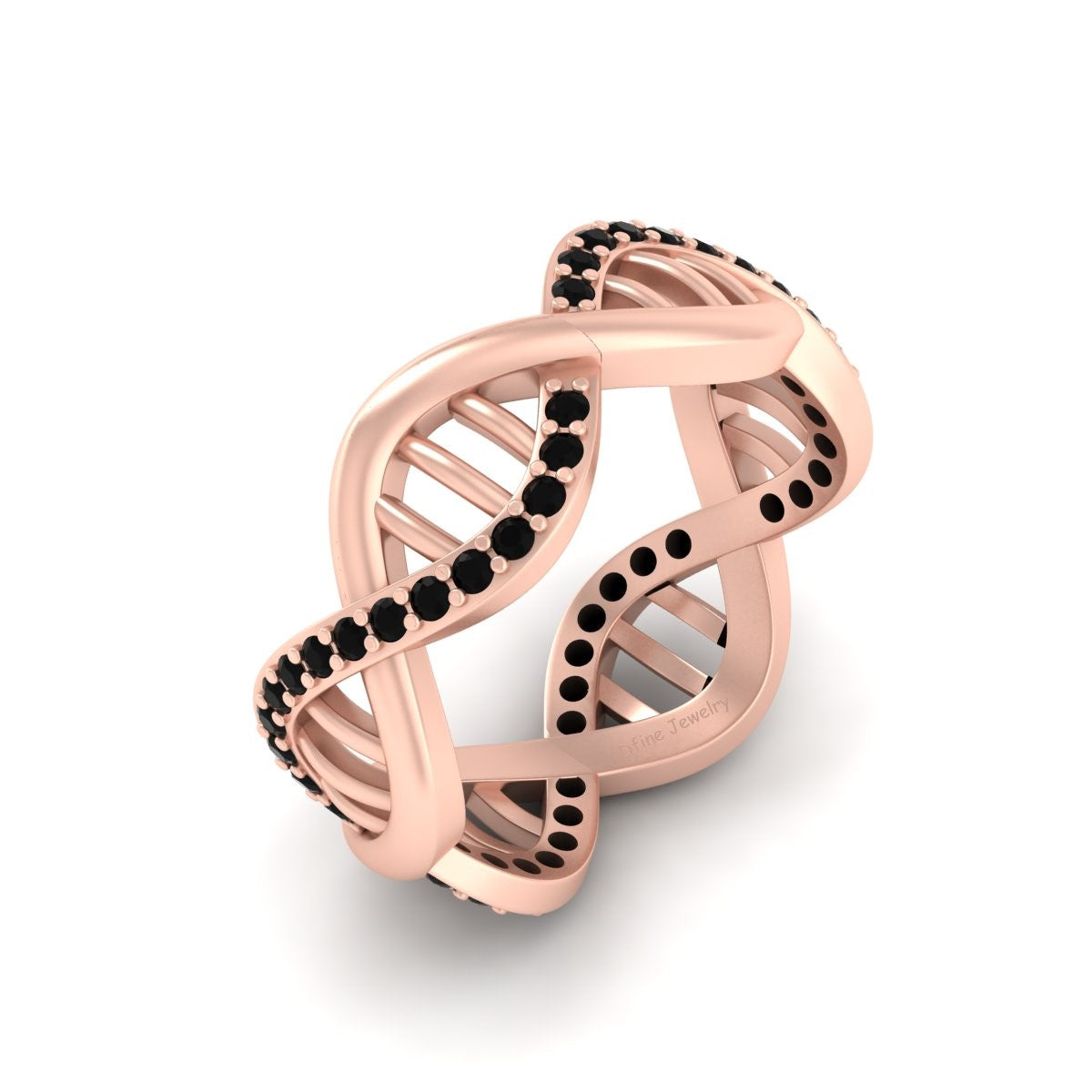 ROSE GOLD DNA ENGAGEMENT RING