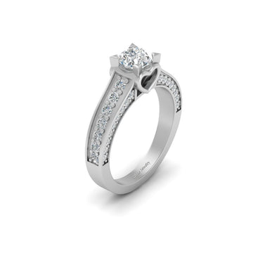 HEART BASE MOISSANITE WEDDING RING