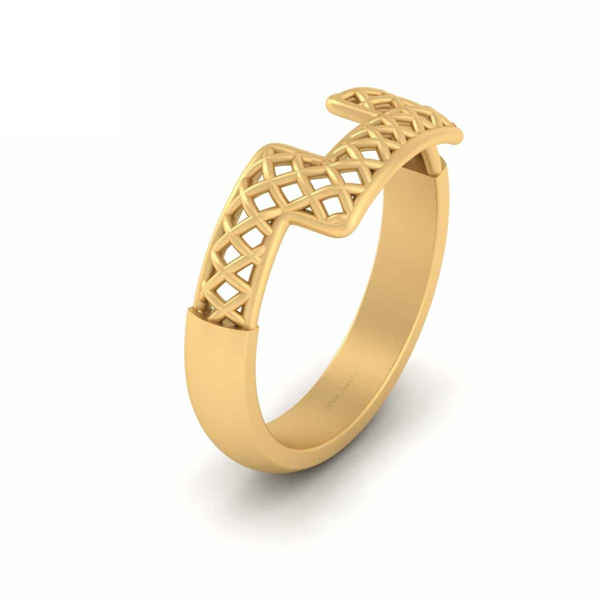 LATTICE DESIGN WEDDING BAND