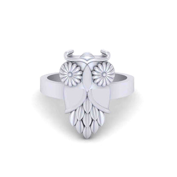 STERLING SILVER OWL RING