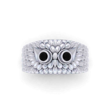 STERLING SILVER OWL RING