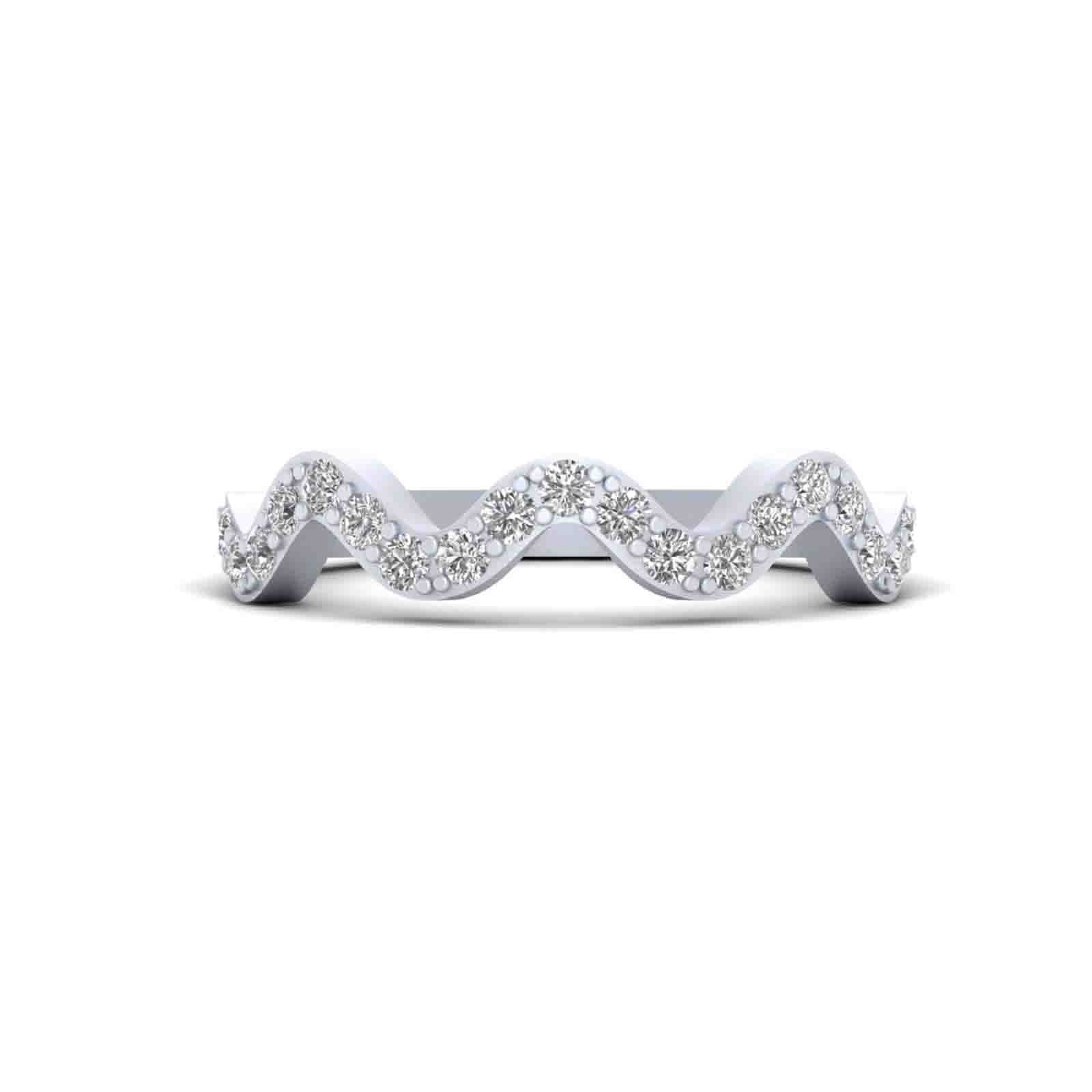 WAVY THIN WEDDING BAND