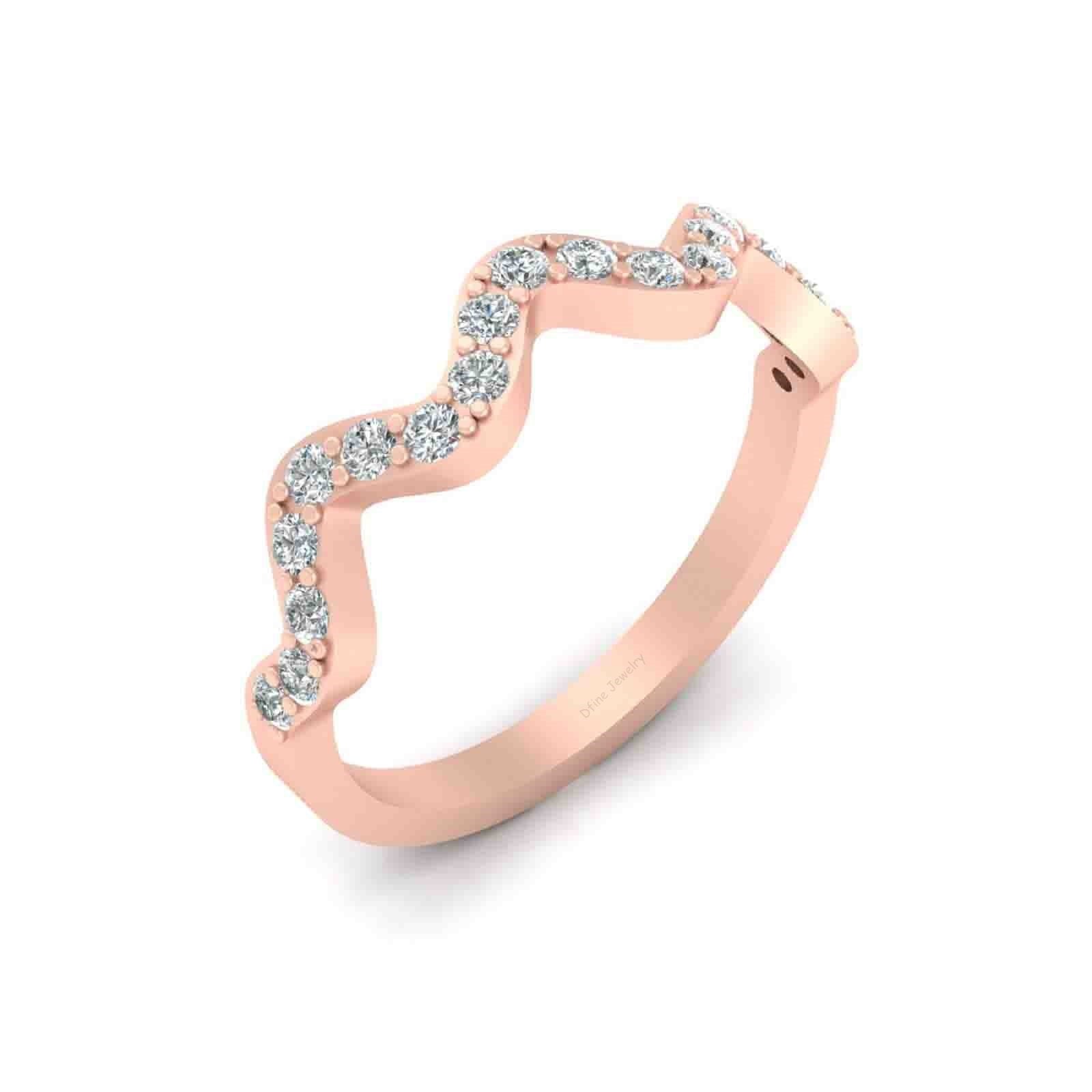 WAVY THIN WEDDING BAND