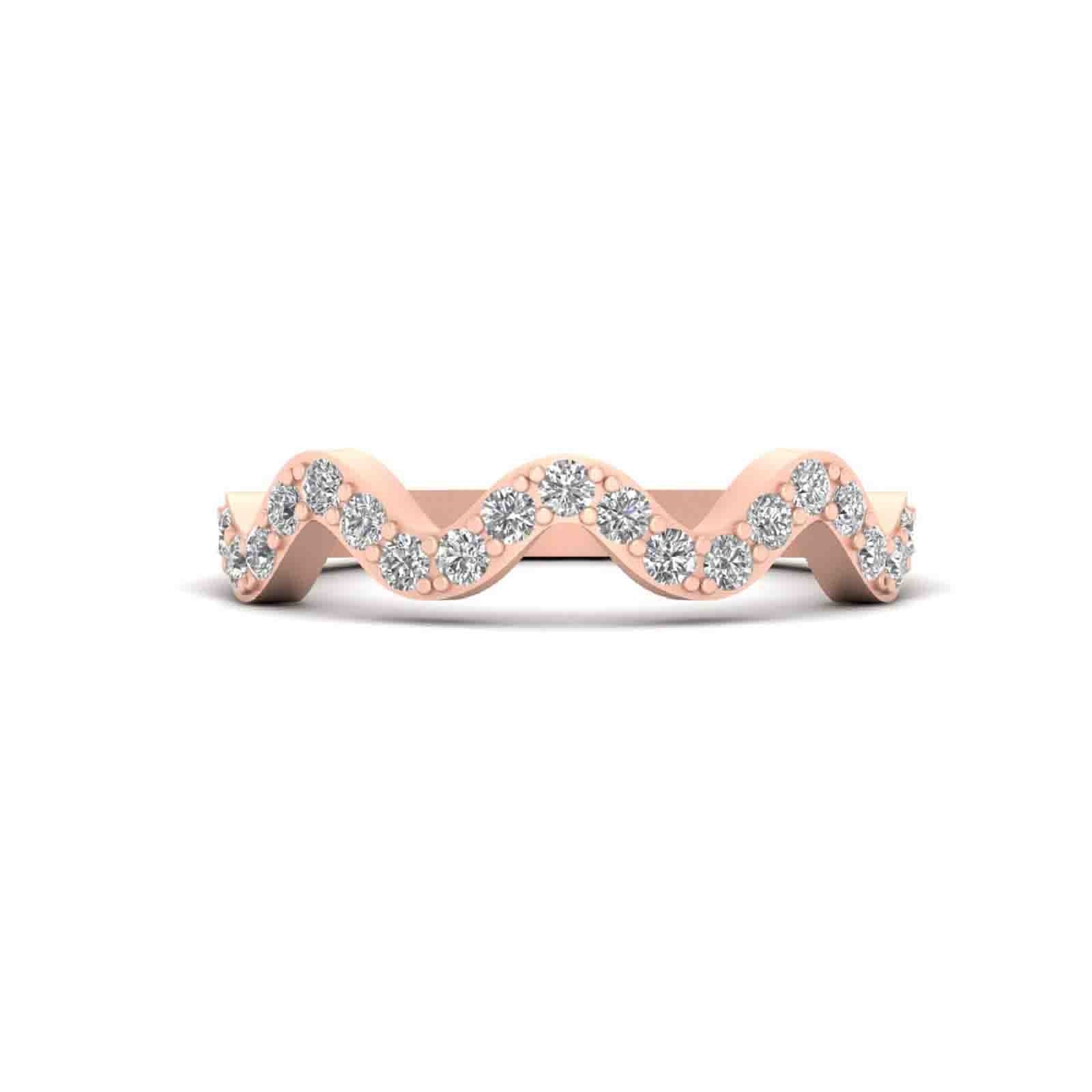 WAVY THIN WEDDING BAND