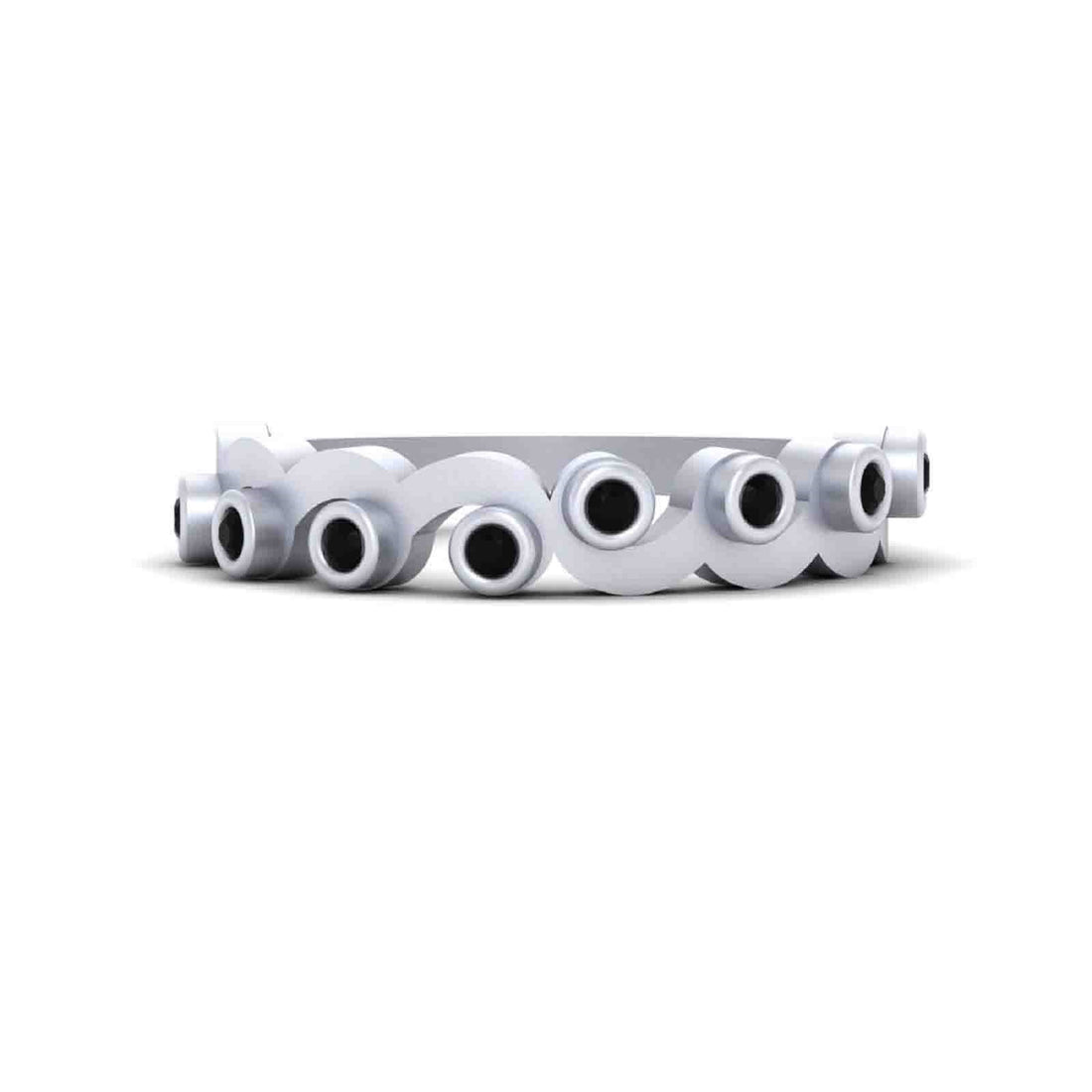 STERLING SILVER HALF ETERNITY BAND