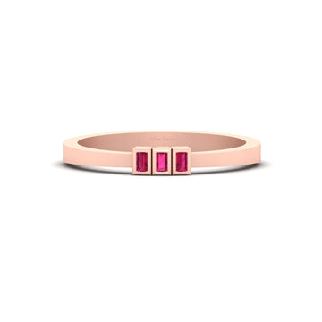 RUBY PINK PROMISE RING