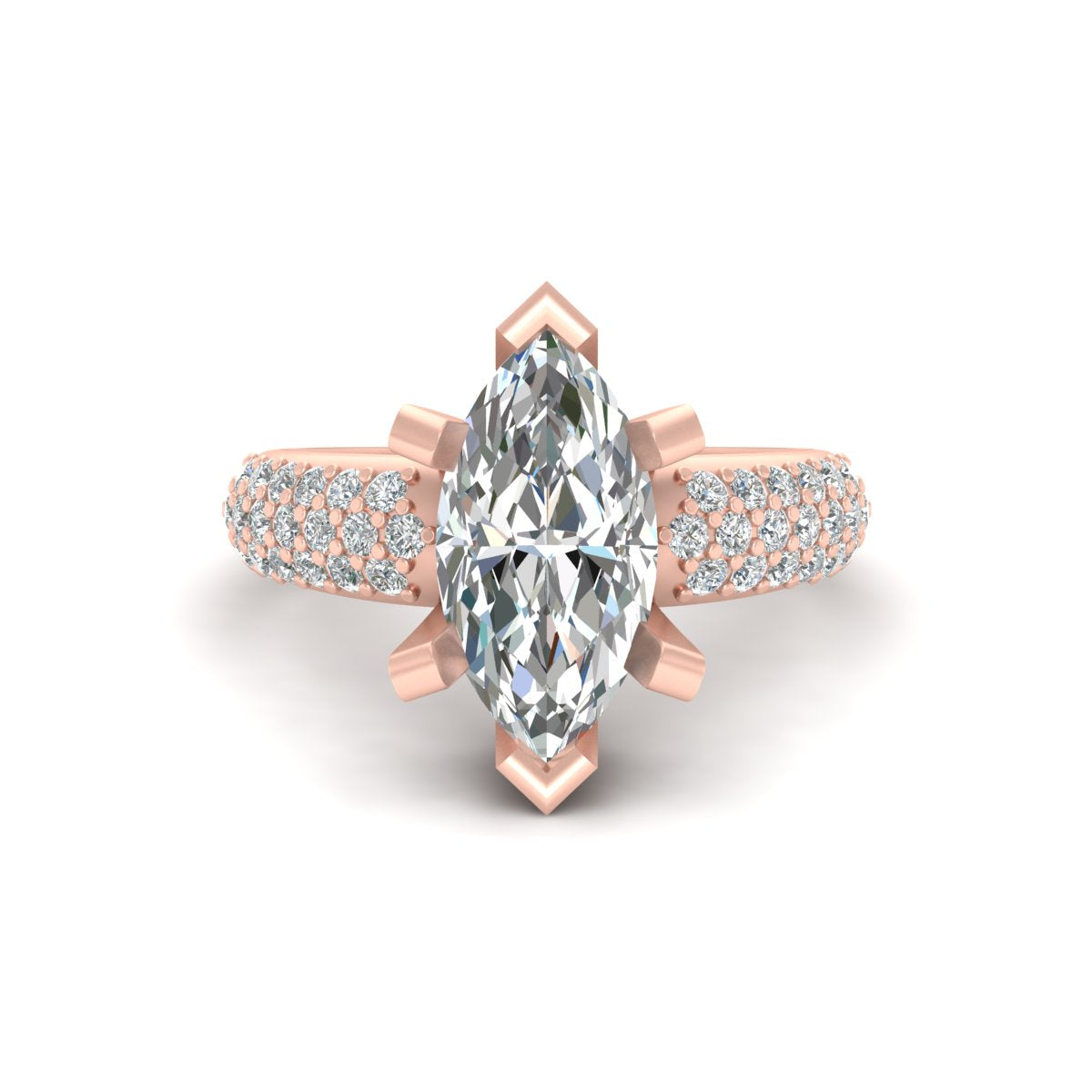MARQUISE DIAMOND WEDDING RING