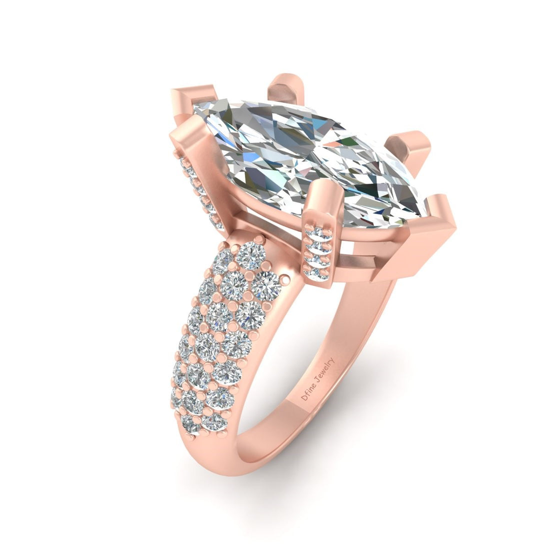 MARQUISE DIAMOND WEDDING RING
