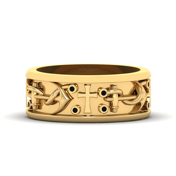 Nautical Anchor Wedding Band