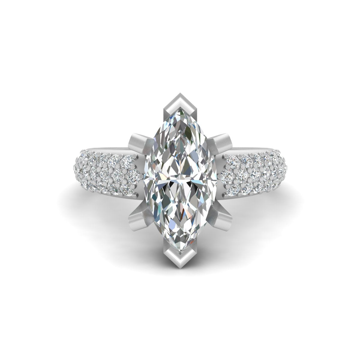 MARQUISE DIAMOND WEDDING RING