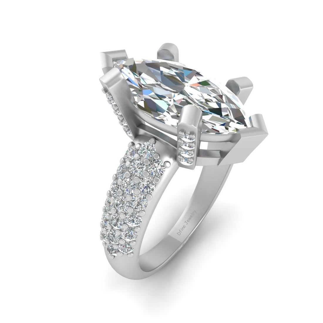 MARQUISE DIAMOND WEDDING RING