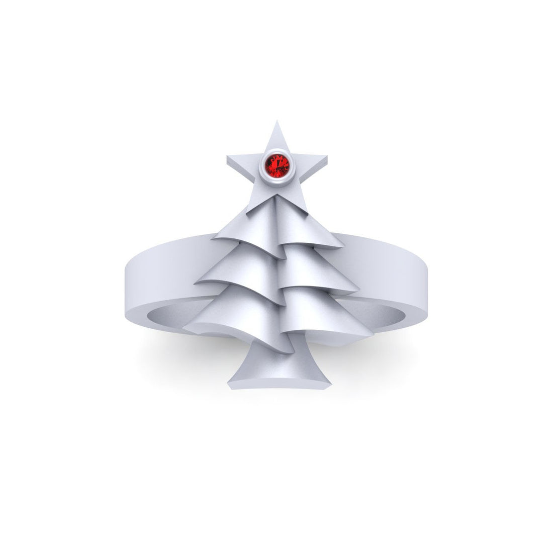 CHRISTMAS STAR RING SILVER