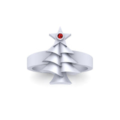 Christmas Star Ring Silver Star Of Bethlehem Christmas Ring Xmas Ring