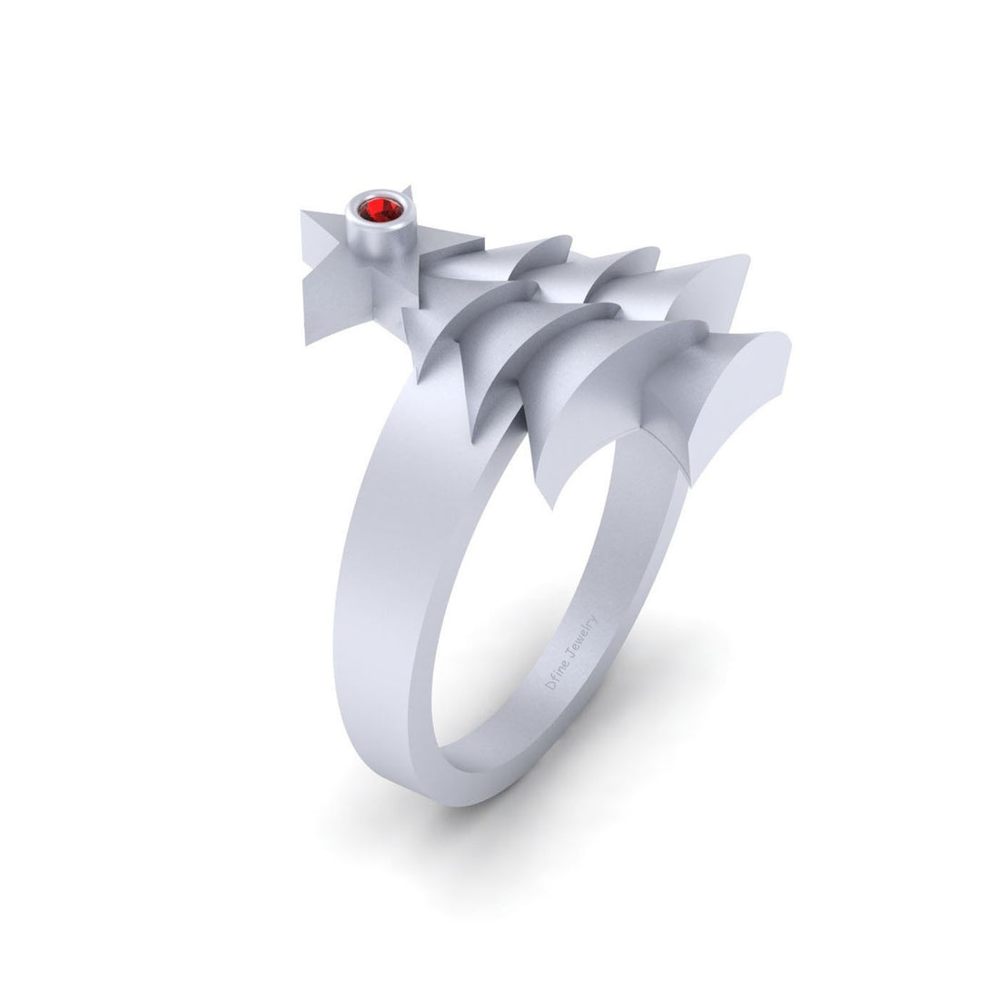 CHRISTMAS STAR RING SILVER