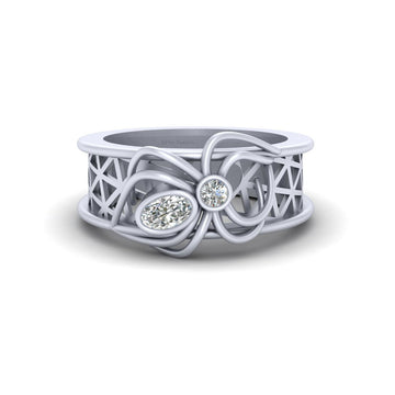 GOTHIC WEDDING RING WOMENS