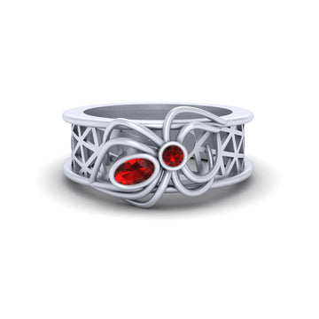 SPIDER MESH ENGAGEMENT RING
