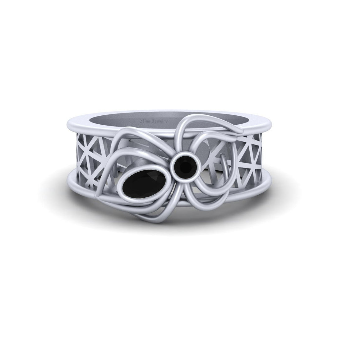 SPIDER WEB GOTHIC ENGAGEMENT RING