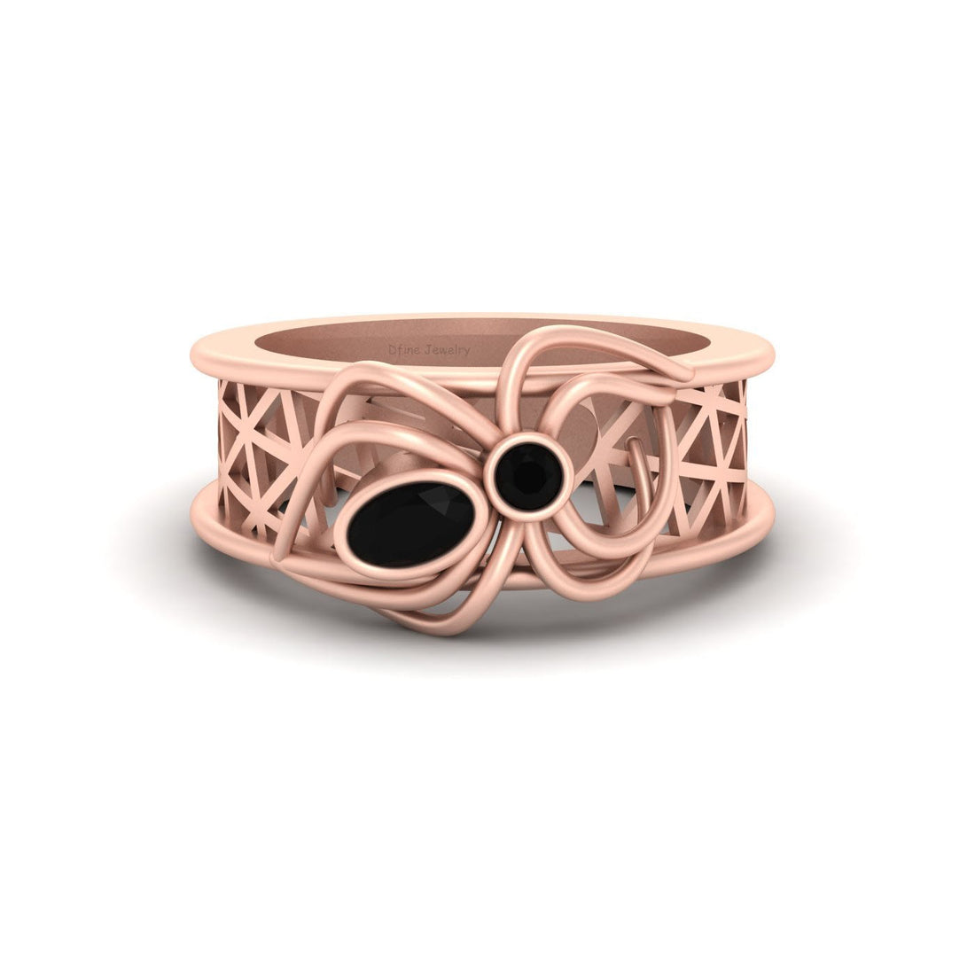 SPIDER WEB GOTHIC ENGAGEMENT RING