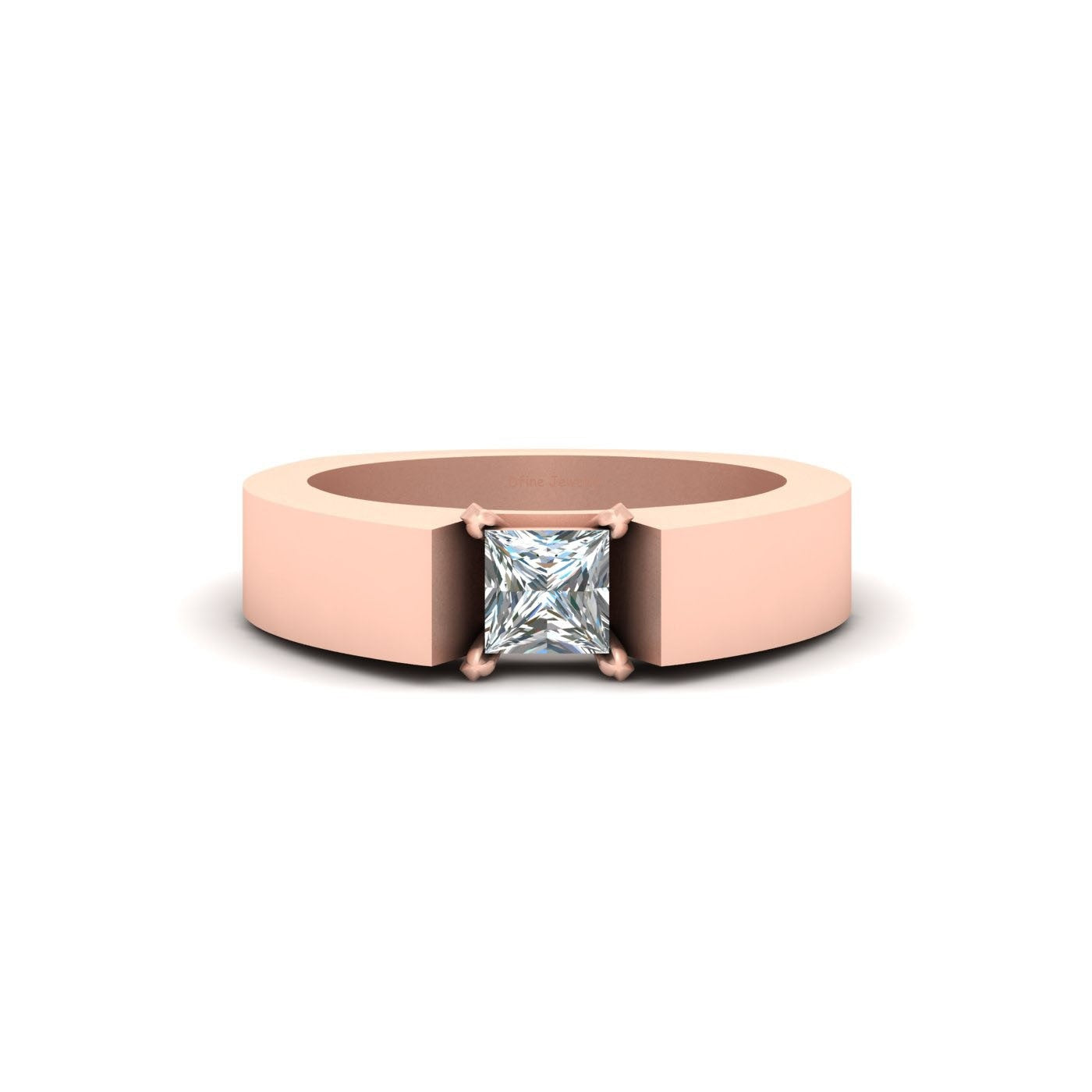 SOLITAIRE DIAMOND ENGAGEMENT BAND