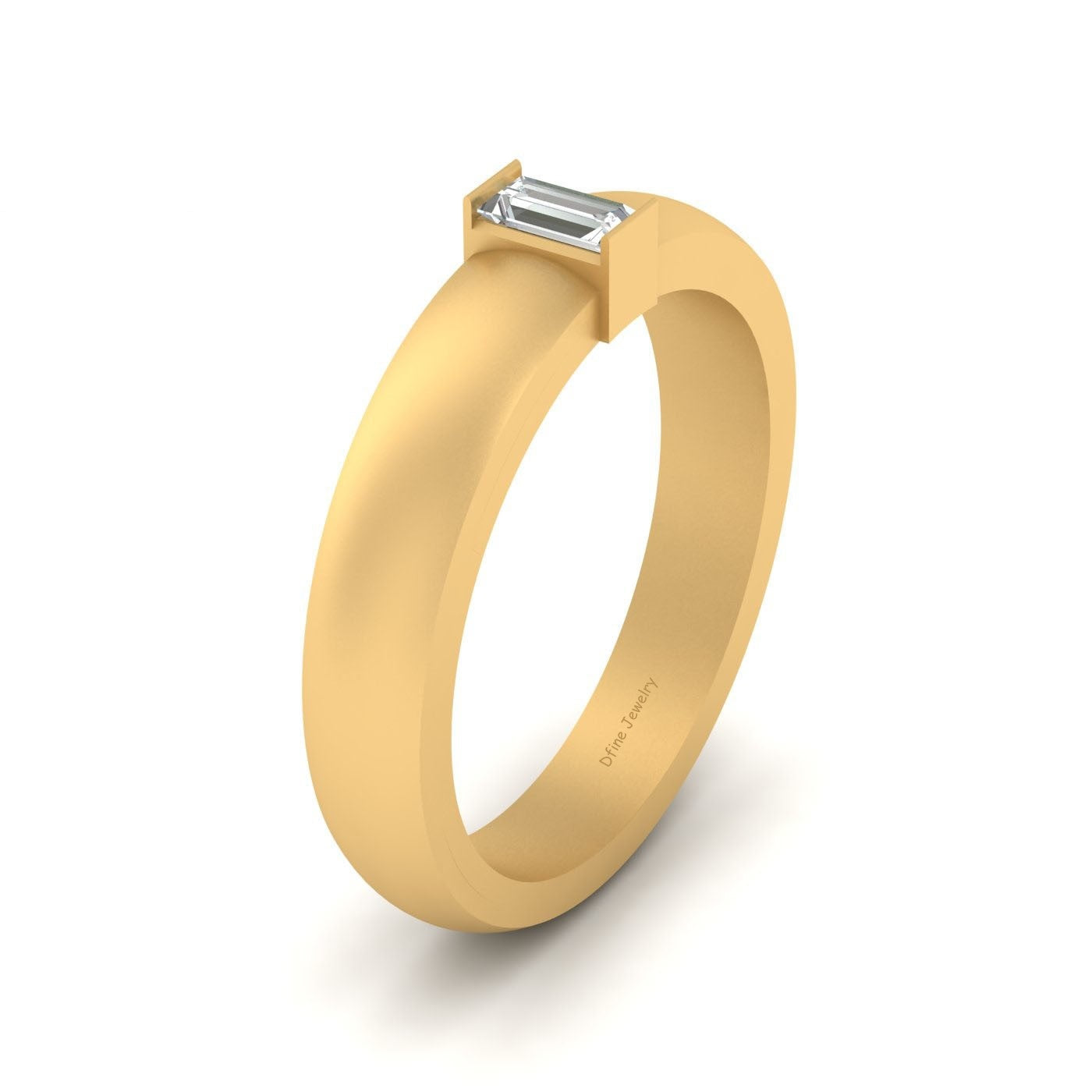 Baguette Diamond Wedding Band