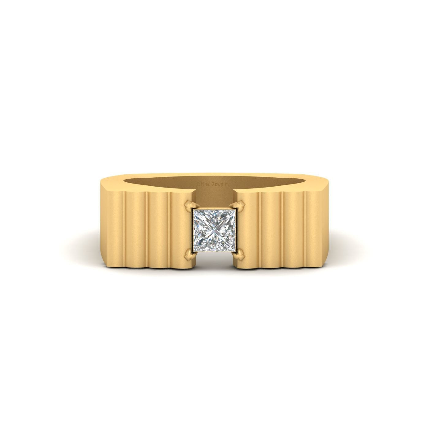 PRINCESS DIAMOND WEDDING BAND