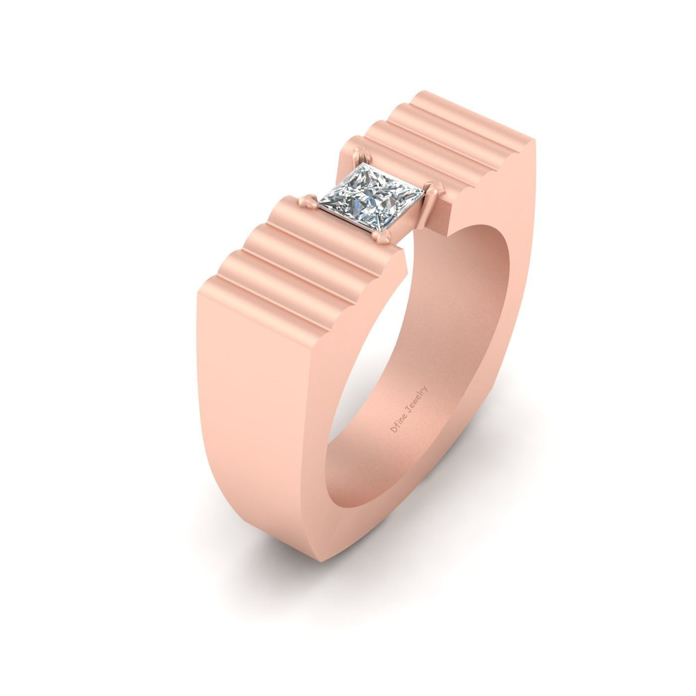 PRINCESS DIAMOND WEDDING BAND