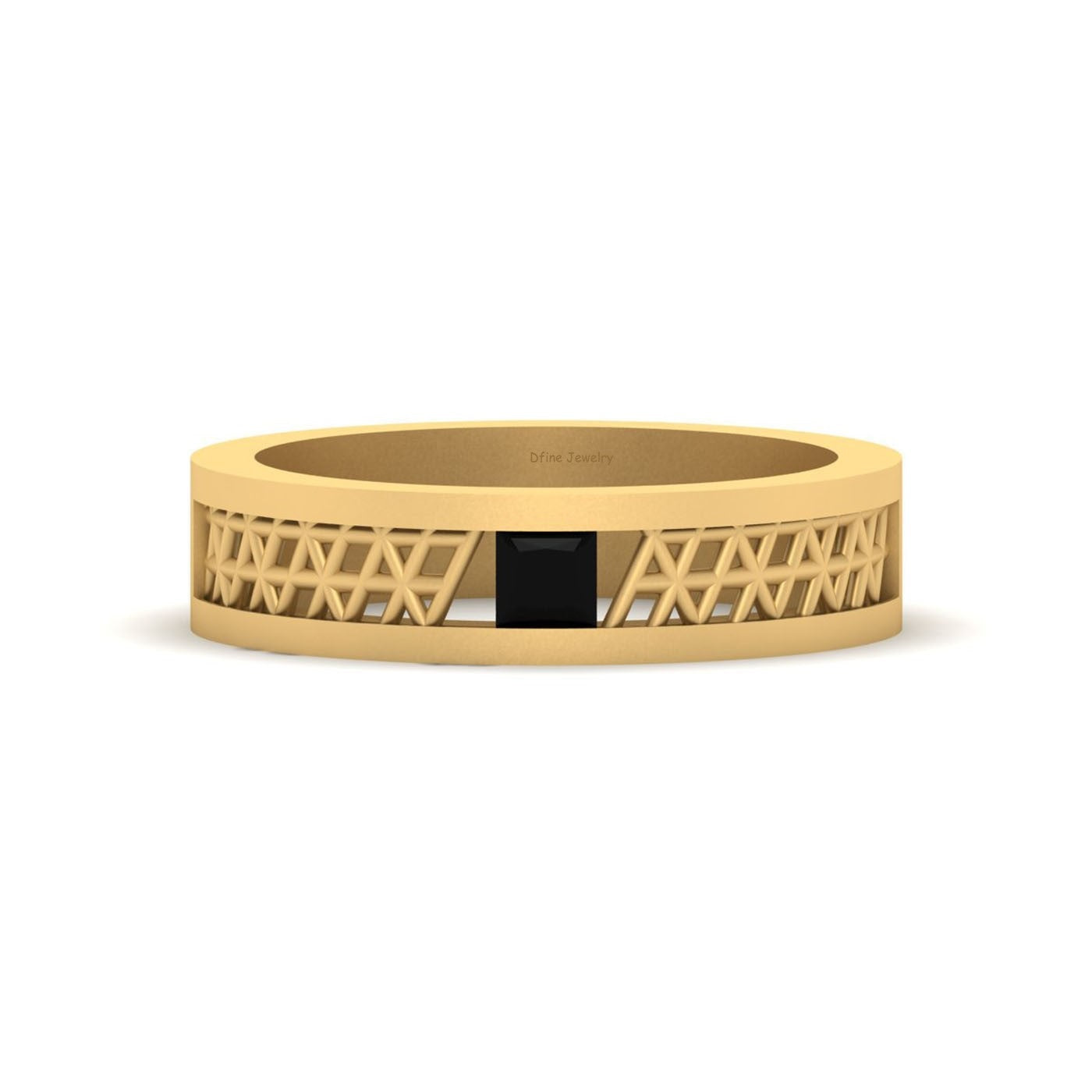 Black Diamond Wedding Band