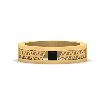 Black Diamond Wedding Band