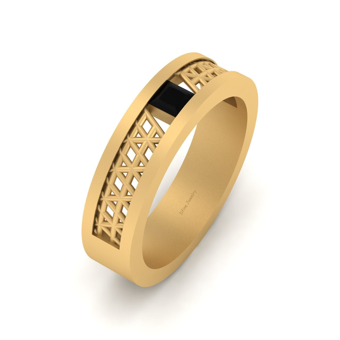 Black Diamond Wedding Band
