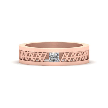 Princess Diamond Wedding Band