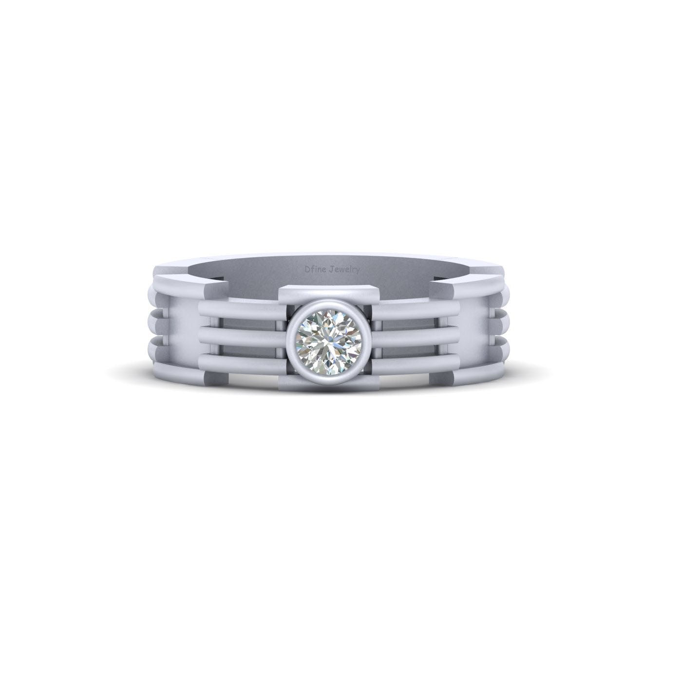 ROBOTIC STYLE WEDDING BAND