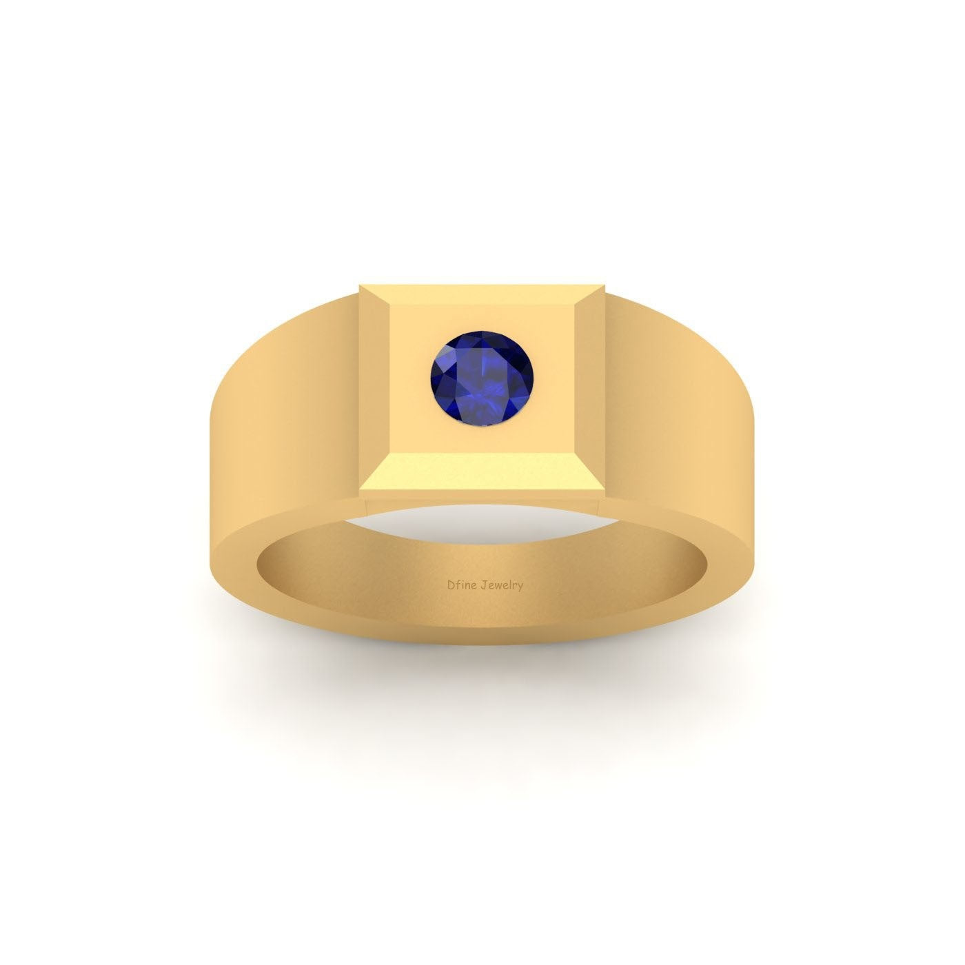 SOLITAIRE SAPPHIRE WEDDING RING