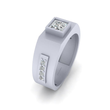 PRINCESS DIAMOND WEDDING RING