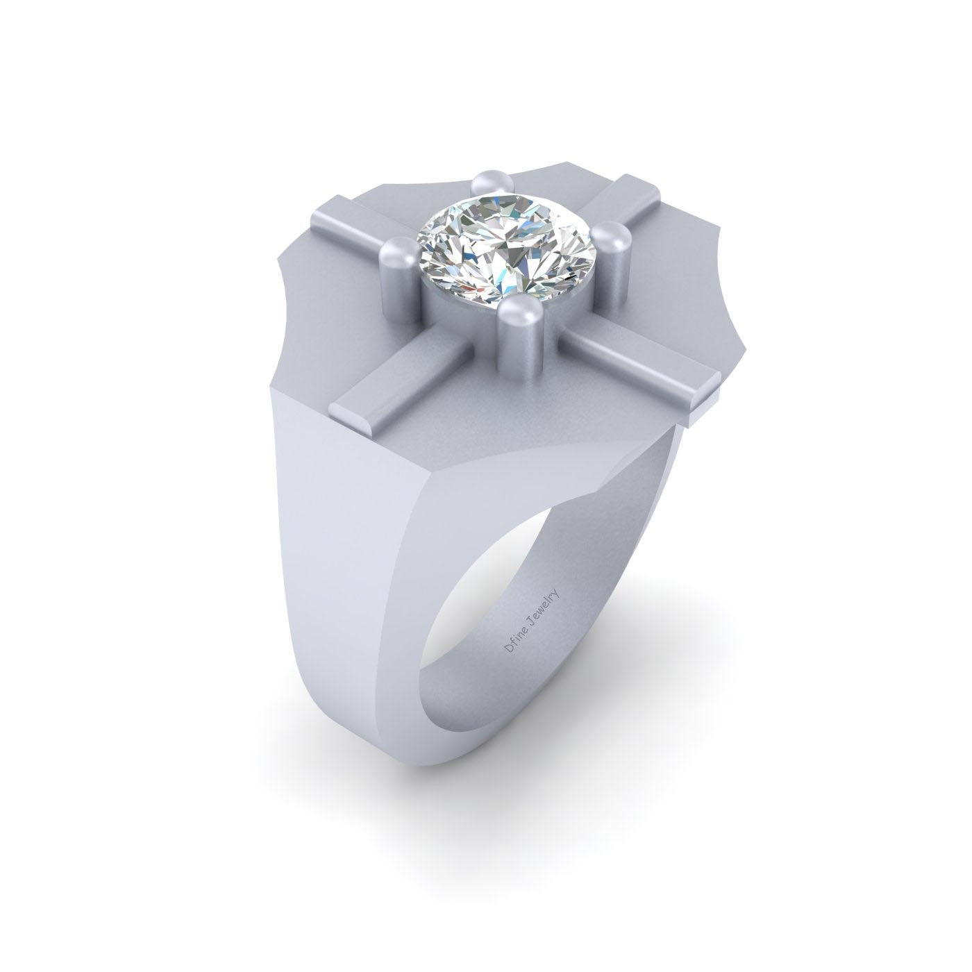 1.10CT MOISSANITE WEDDING RING