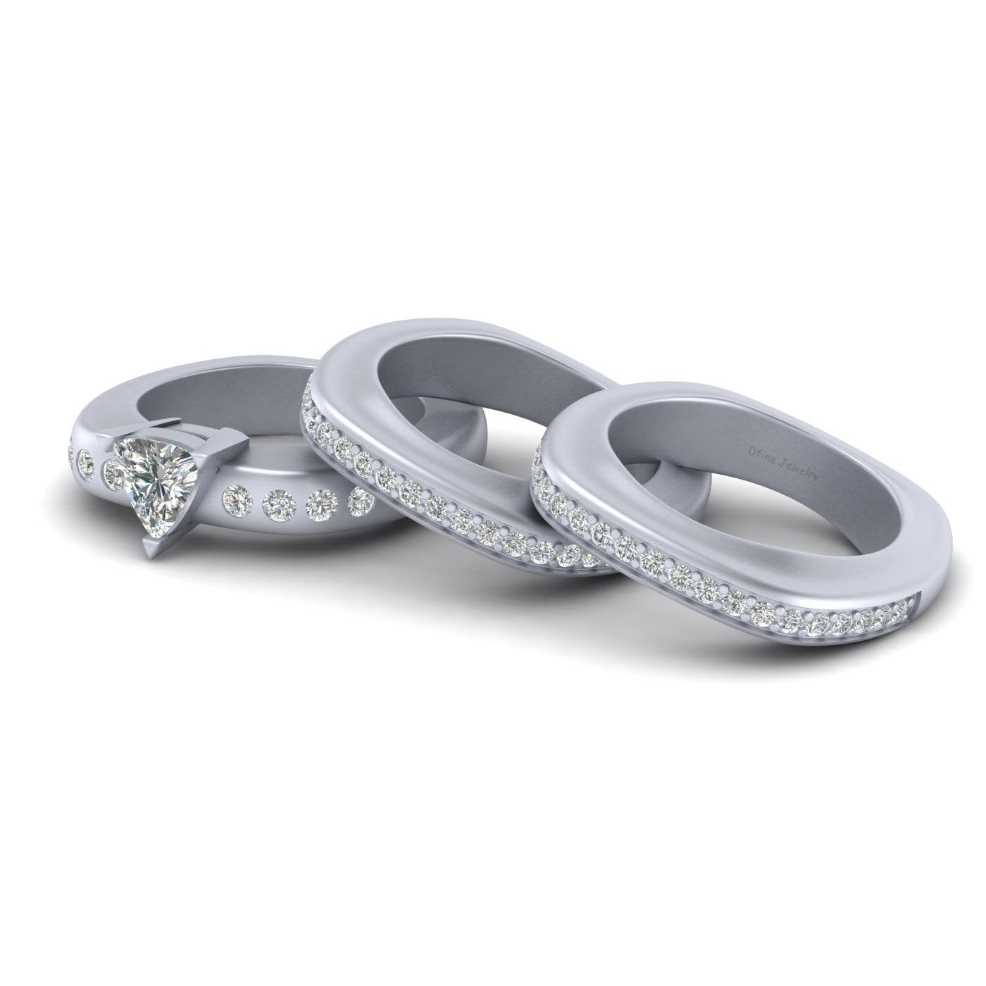TRILLION DIAMOND ENGAGEMENT RING