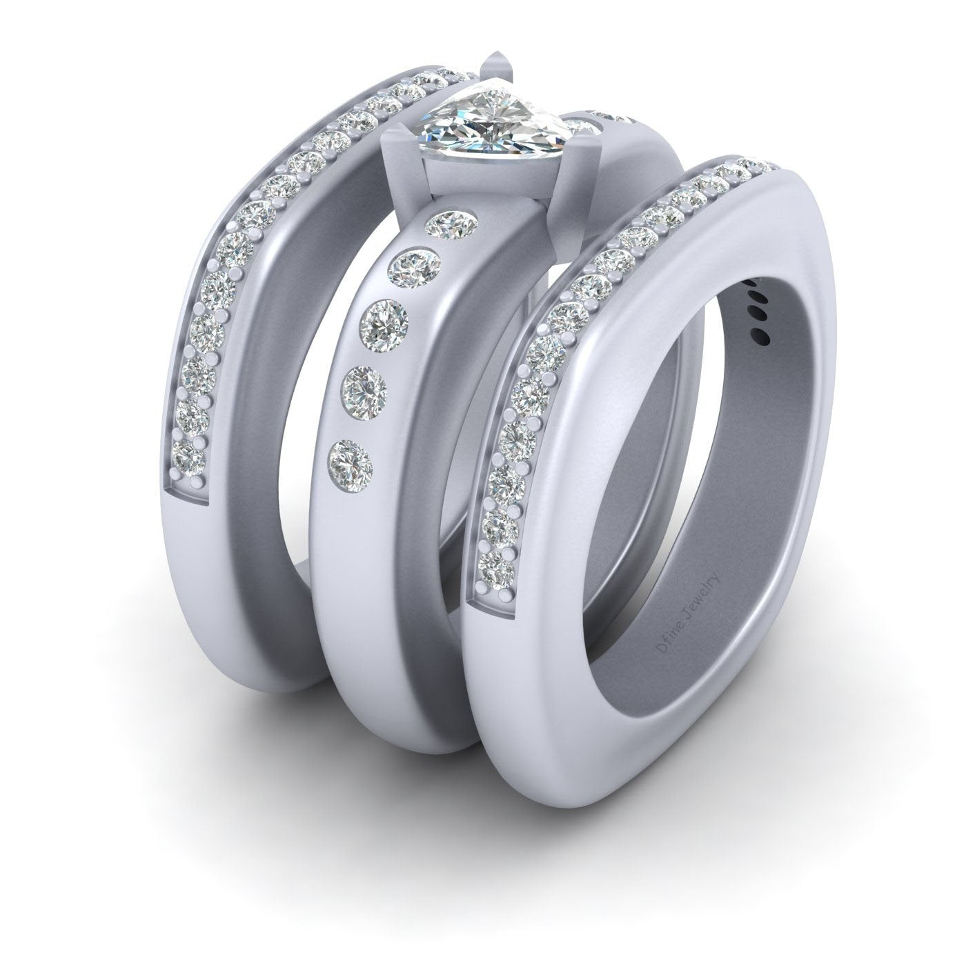 TRILLION DIAMOND ENGAGEMENT RING