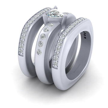 TRILLION DIAMOND ENGAGEMENT RING