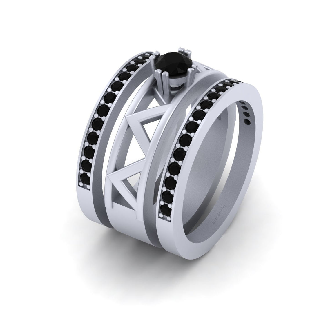 3PC WEDDING RING SET