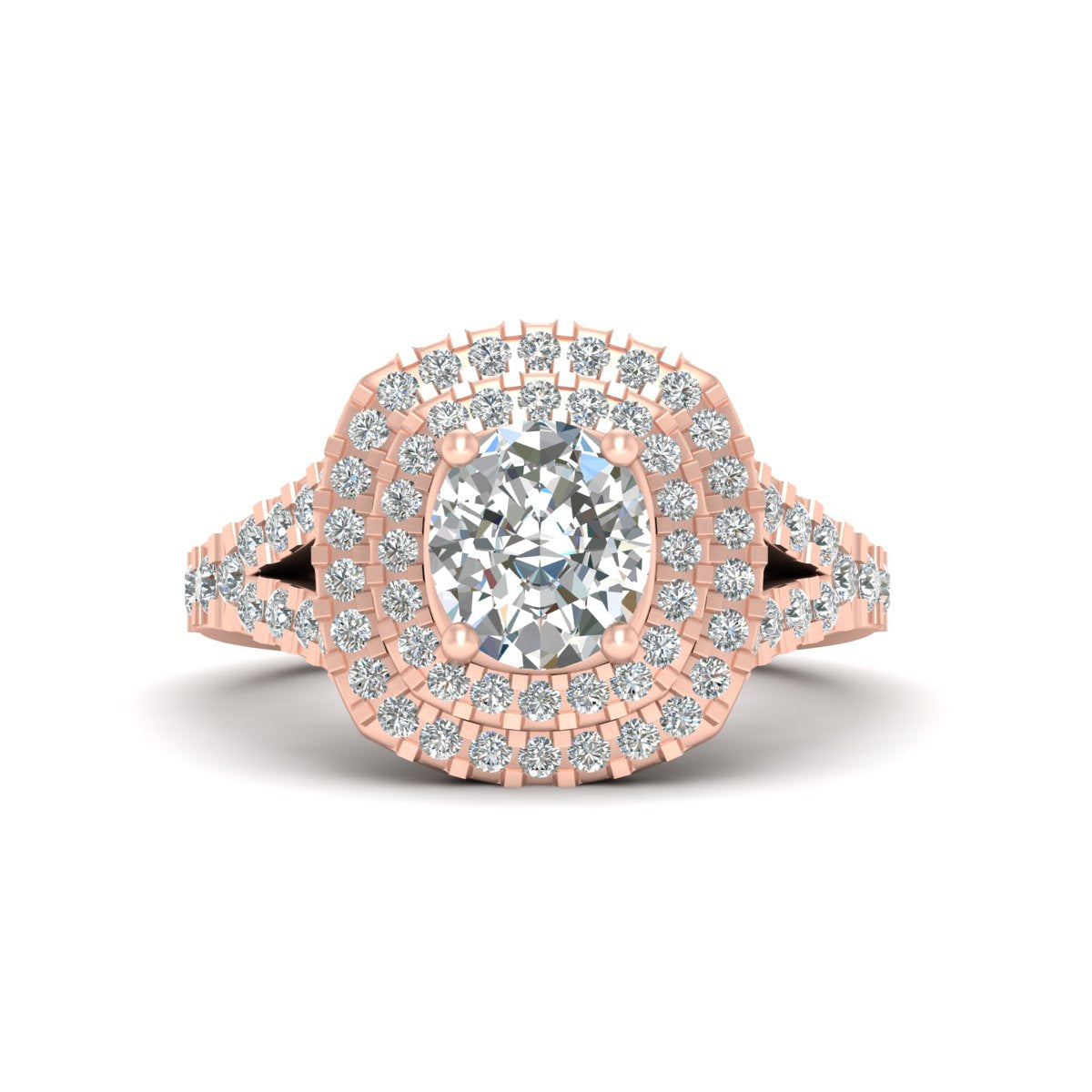DOUBLE HALO ENGAGEMENT RING