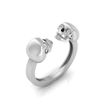 OPEN SKULL ENGAGEMENT RING